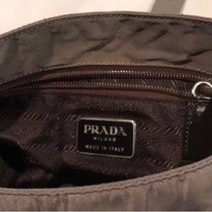 Authentic Prada Taupe Vela Bag